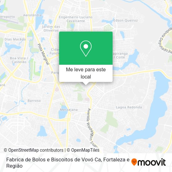 Fabrica de Bolos e Biscoitos de Vovó Ca mapa