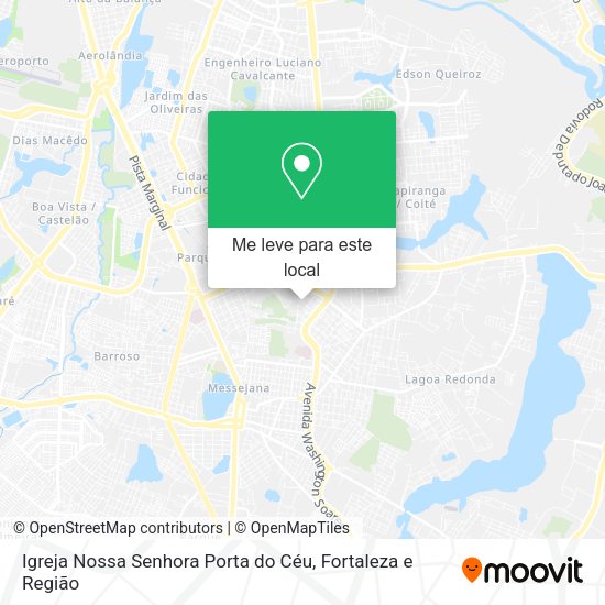 Igreja Nossa Senhora Porta do Céu mapa