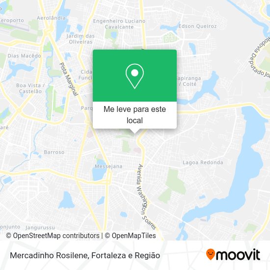 Mercadinho Rosilene mapa