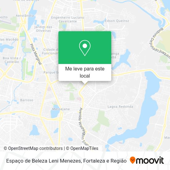 Espaço de Beleza Leni Menezes mapa