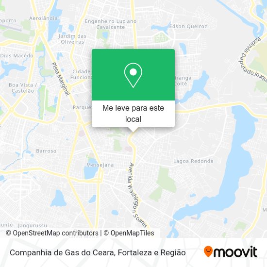 Companhia de Gas do Ceara mapa