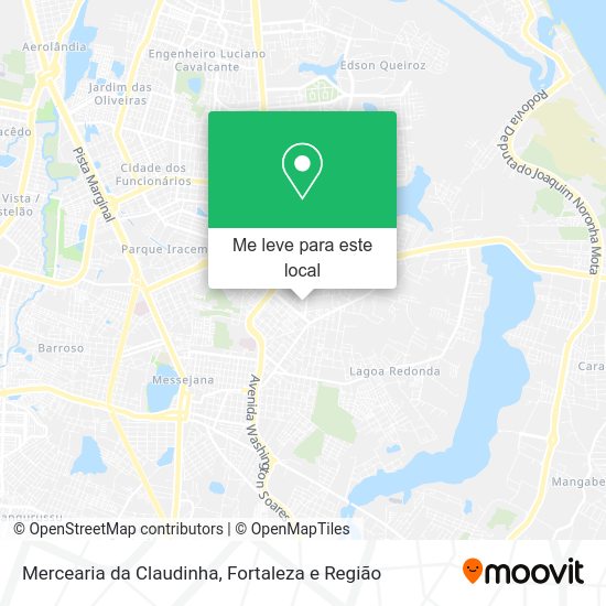 Mercearia da Claudinha mapa