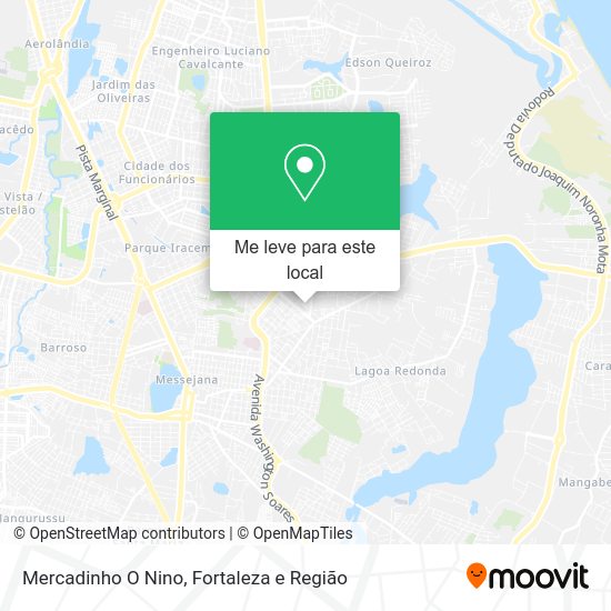 Mercadinho O Nino mapa