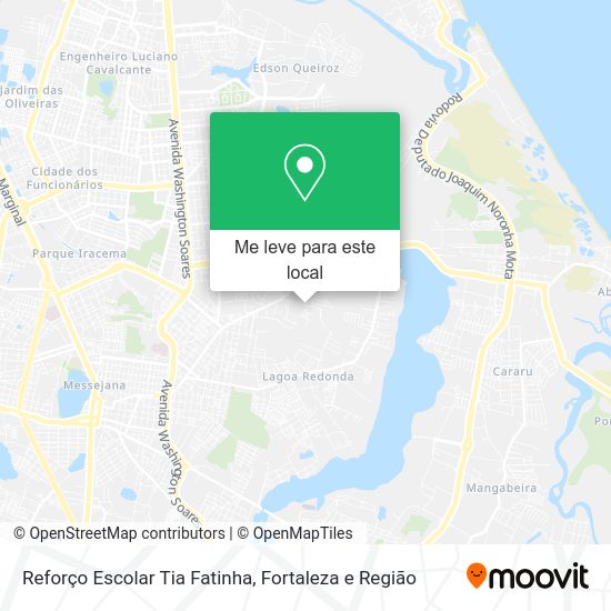 Reforço Escolar Tia Fatinha mapa