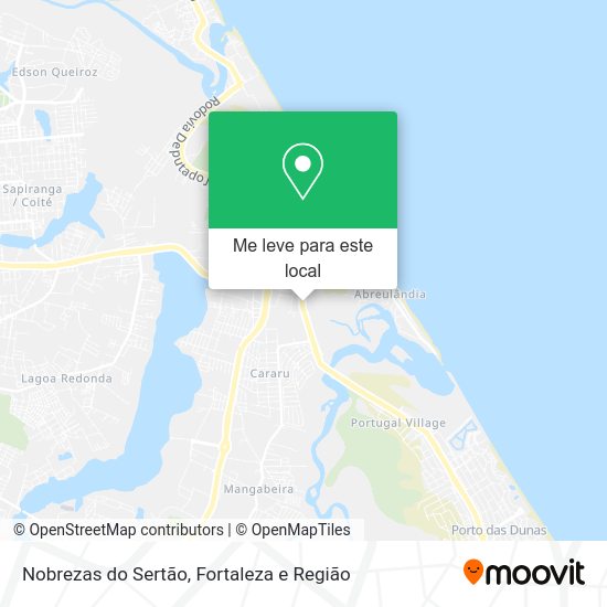 Nobrezas do Sertão mapa