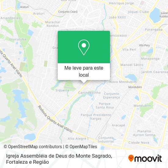 Igreja Assembléia de Deus do Monte Sagrado mapa