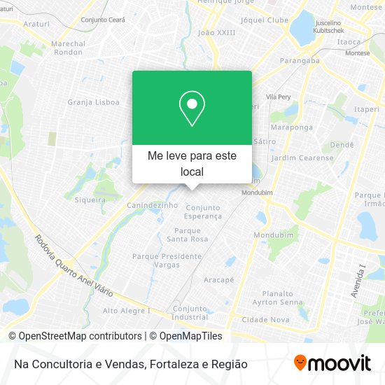 Na Concultoria e Vendas mapa