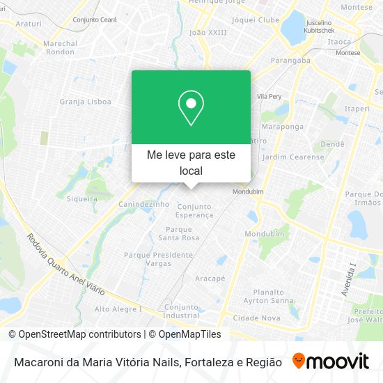 Macaroni da Maria Vitória Nails mapa