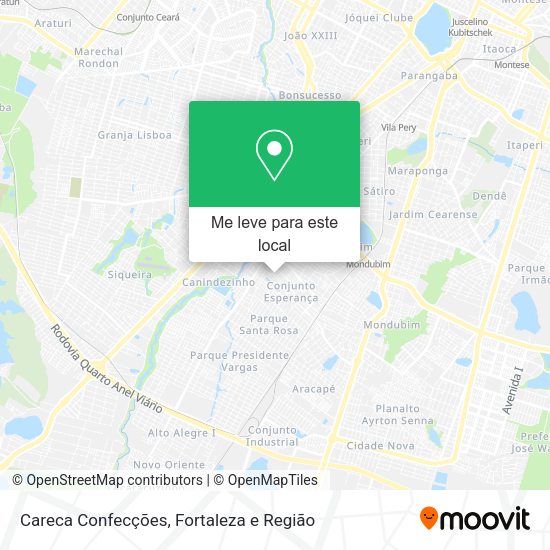 Careca Confecções mapa