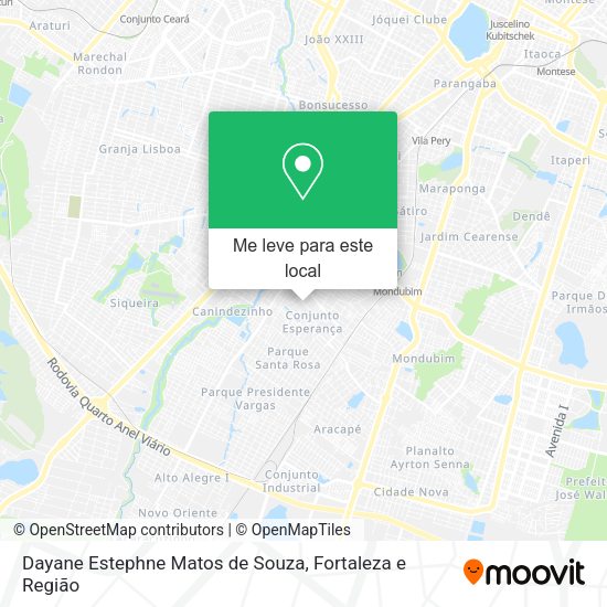 Dayane Estephne Matos de Souza mapa