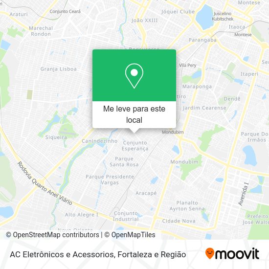 AC Eletrônicos e Acessorios mapa