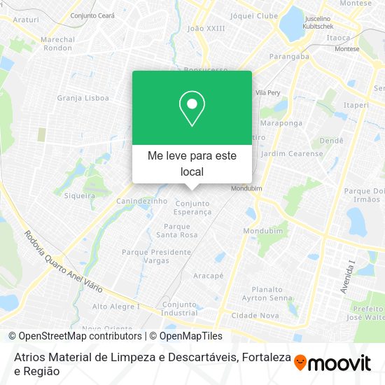 Atrios Material de Limpeza e Descartáveis mapa