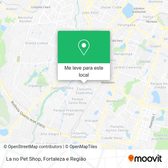 La no Pet Shop mapa