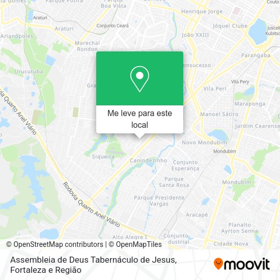 Assembleia de Deus Tabernáculo de Jesus mapa