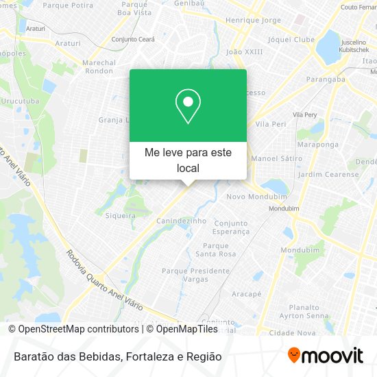 Baratão das Bebidas mapa