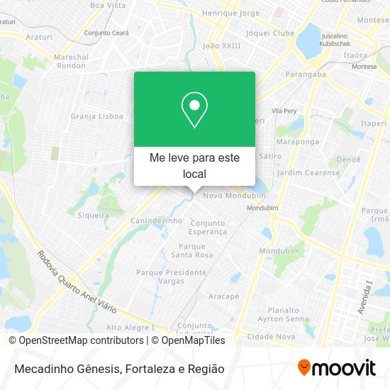 Mecadinho Gênesis mapa