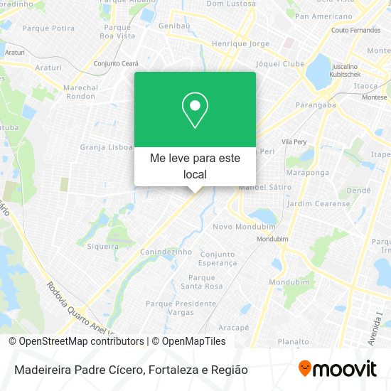 Madeireira Padre Cícero mapa