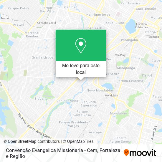 Convenção Evangelica Missionaria - Cem mapa