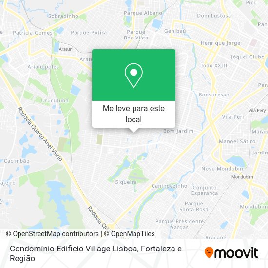 Condomínio Edificio Village Lisboa mapa