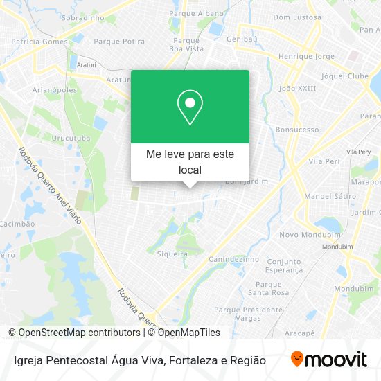 Igreja Pentecostal Água Viva mapa