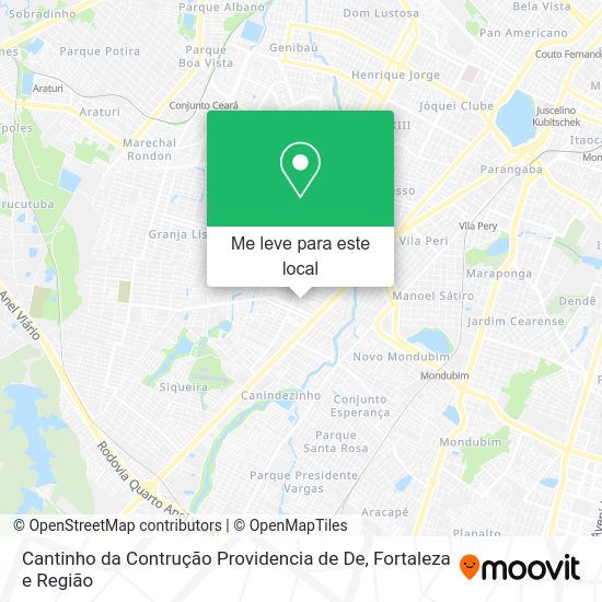 Cantinho da Contrução Providencia de De mapa