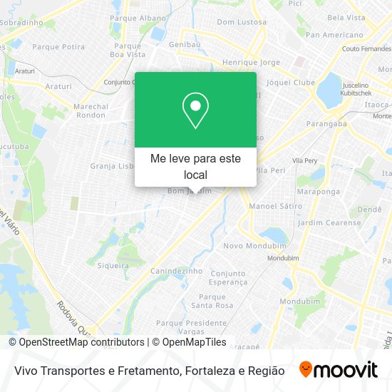 Vivo Transportes e Fretamento mapa