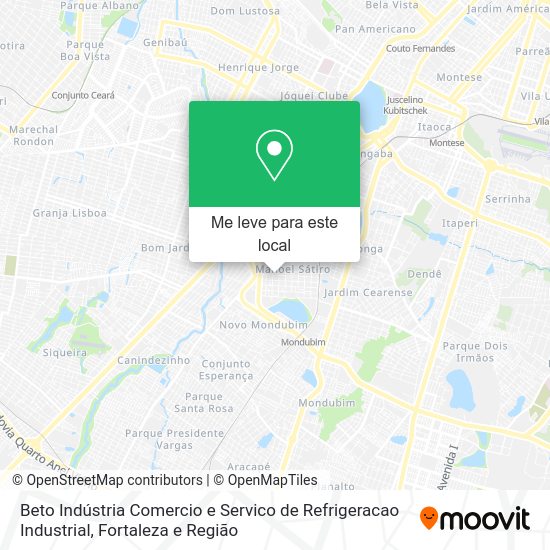 Beto Indústria Comercio e Servico de Refrigeracao Industrial mapa