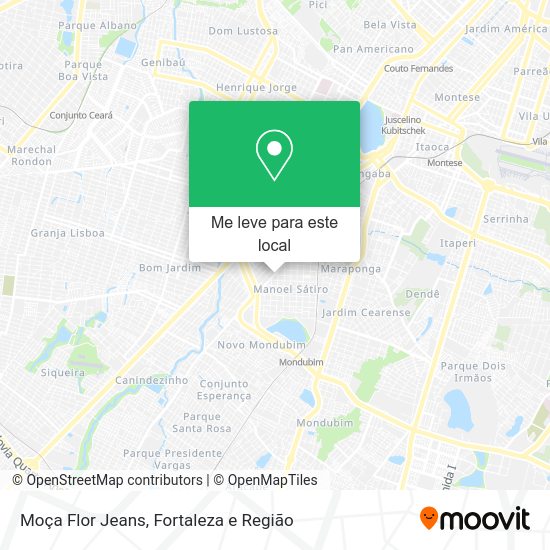 Moça Flor Jeans mapa