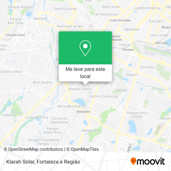 Klarah Solar mapa