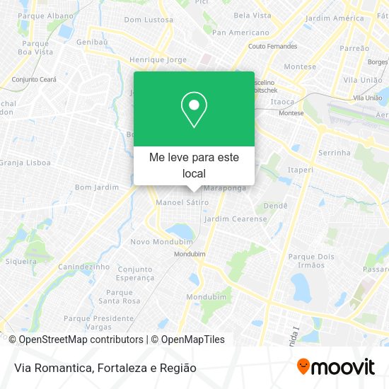 Via Romantica mapa