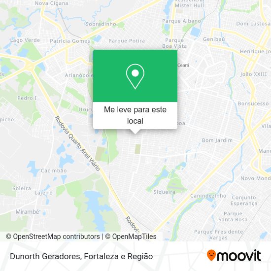 Dunorth Geradores mapa