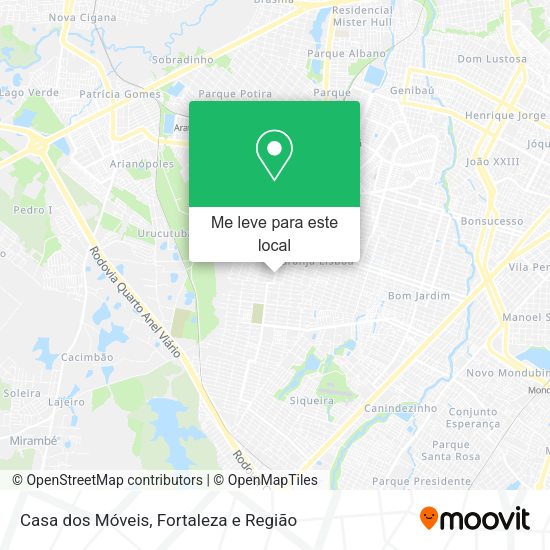 Casa dos Móveis mapa