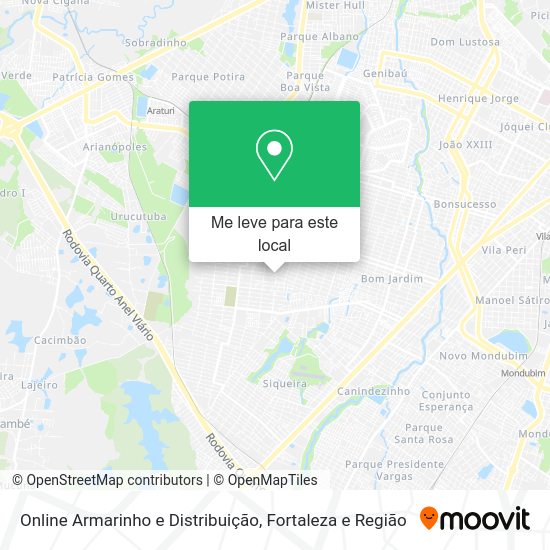 Online Armarinho e Distribuição mapa