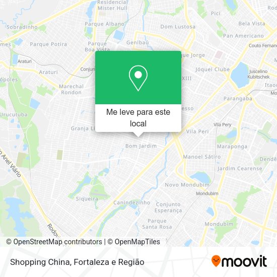 Shopping China mapa