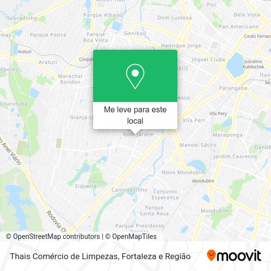 Thais Comércio de Limpezas mapa