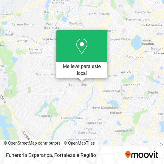 Funeraria Esperança mapa
