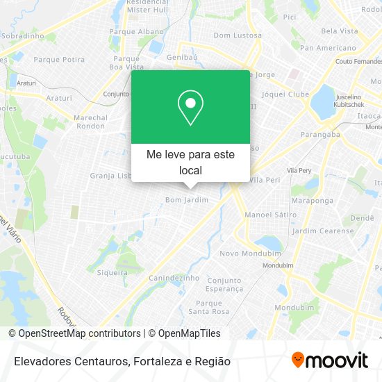 Elevadores Centauros mapa
