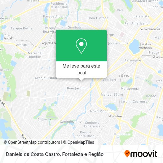 Daniela da Costa Castro mapa