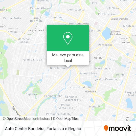 Auto Center Bandeira mapa