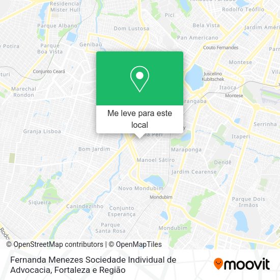 Fernanda Menezes Sociedade Individual de Advocacia mapa