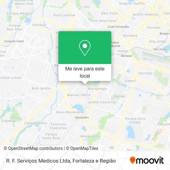 R. F. Serviços Medicos Ltda mapa