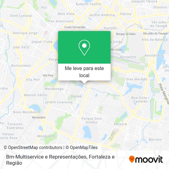 Bm-Multiservice e Representações mapa