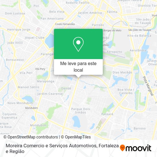 Moreira Comercio e Serviços Automotivos mapa