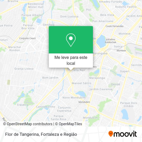 Flor de Tangerina mapa