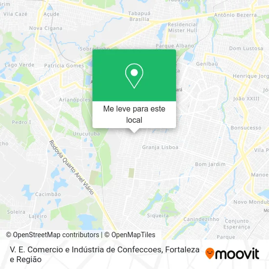 V. E. Comercio e Indústria de Confeccoes mapa