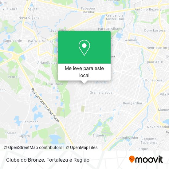 Clube do Bronze mapa