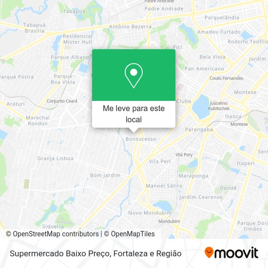 Supermercado Baixo Preço mapa