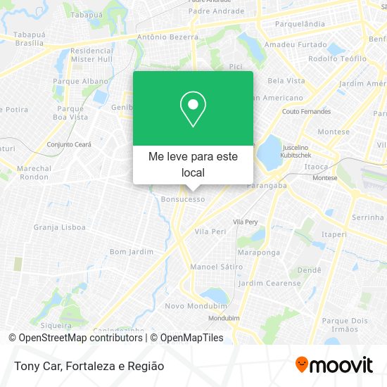 Tony Car mapa