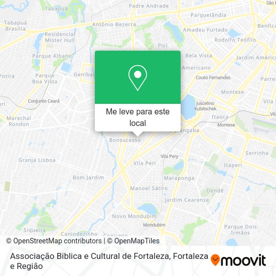 Associação Biblica e Cultural de Fortaleza mapa