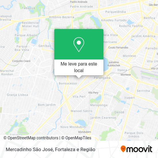 Mercadinho São José mapa
